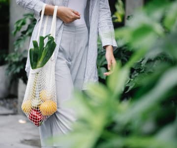 a bag of fruit